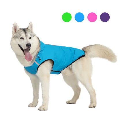 Impermeable con capucha para perros de 60 cm